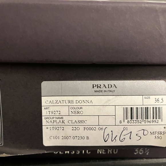 Prada booties new with slipper bag and box, never worn outside but small tear. - Picture 2 of 6